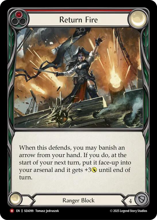 Return Fire [SEA099] (High Seas)  Rainbow Foil | Card Merchant Takapuna