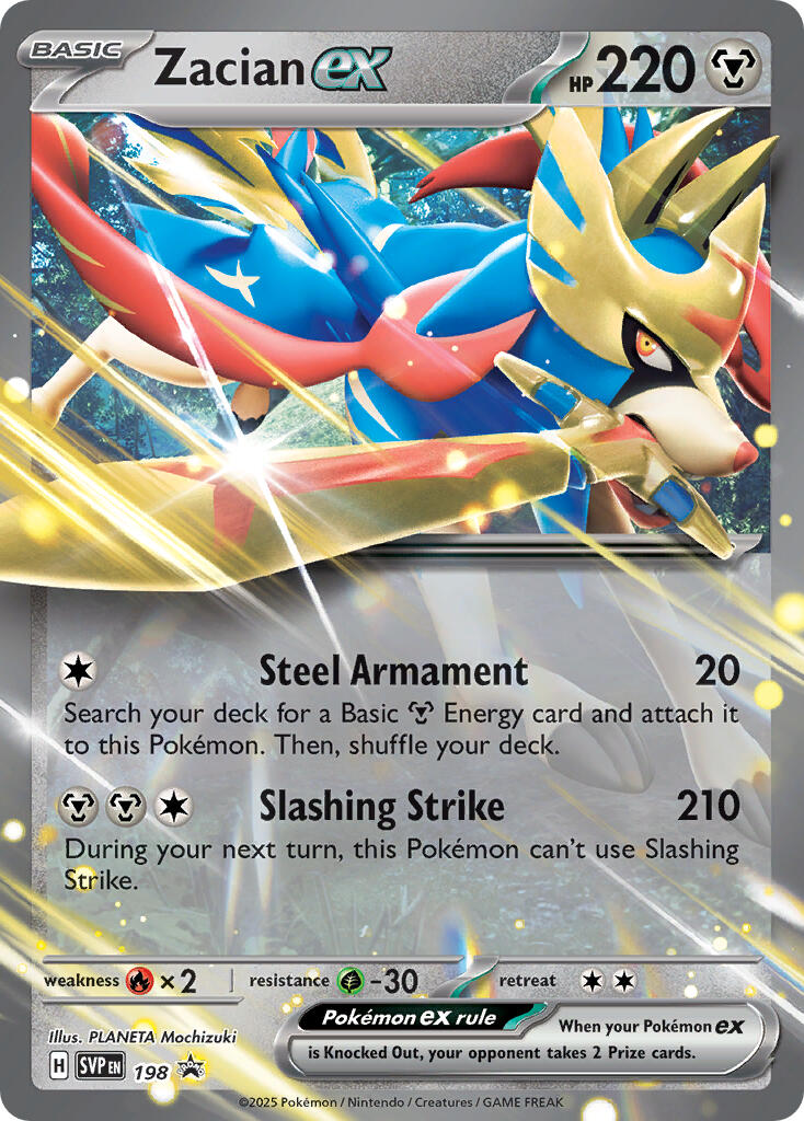 Zacian ex (198) [Scarlet & Violet: Black Star Promos] | Card Merchant Takapuna