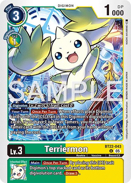 Terriermon [BT22-043] [Cyber Eden] | Card Merchant Takapuna