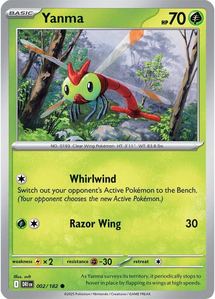 Yanma (002/182) [Scarlet & Violet: Destined Rivals] | Card Merchant Takapuna