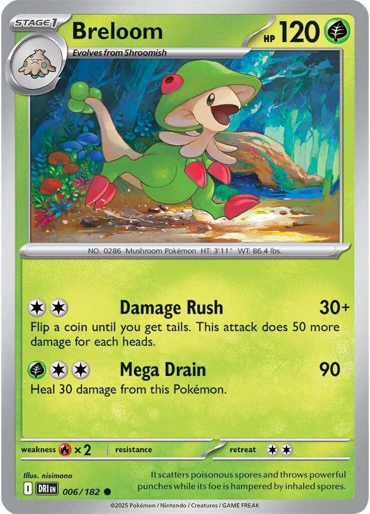 Breloom (006/182) [Scarlet & Violet: Destined Rivals] | Card Merchant Takapuna
