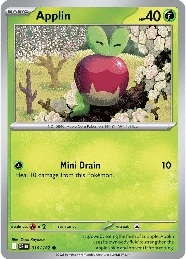 Applin (016/182) [Scarlet & Violet: Destined Rivals] | Card Merchant Takapuna