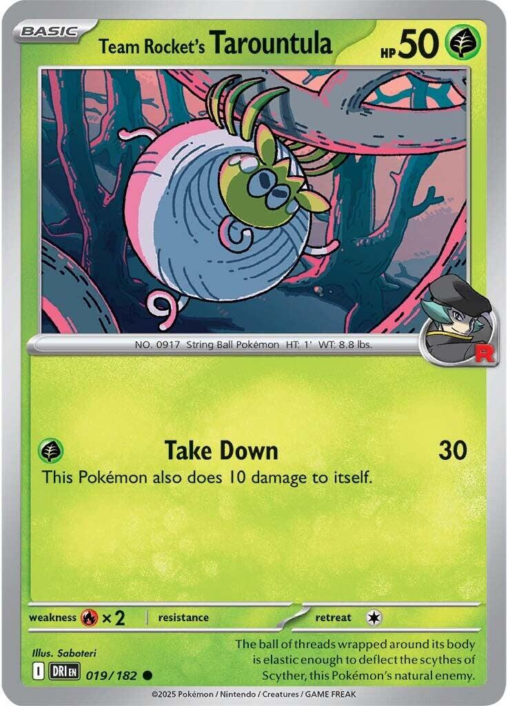 Team Rocket's Tarountula (019/182) [Scarlet & Violet: Destined Rivals] | Card Merchant Takapuna