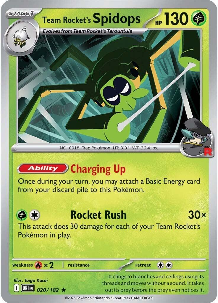 Team Rocket's Spidops (020/182) [Scarlet & Violet: Destined Rivals] | Card Merchant Takapuna