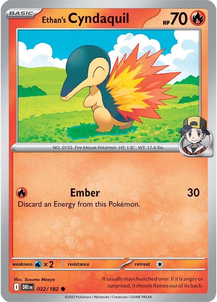Ethan's Cyndaquil (032/182) [Scarlet & Violet: Destined Rivals] | Card Merchant Takapuna