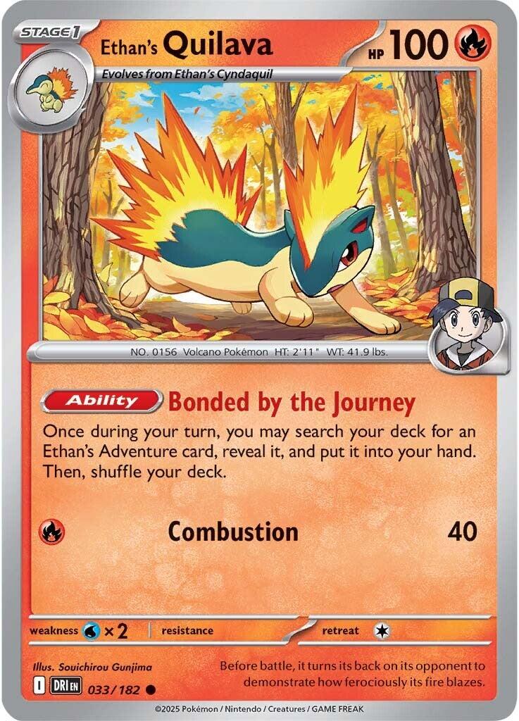 Ethan's Quilava (033/182) [Scarlet & Violet: Destined Rivals] | Card Merchant Takapuna