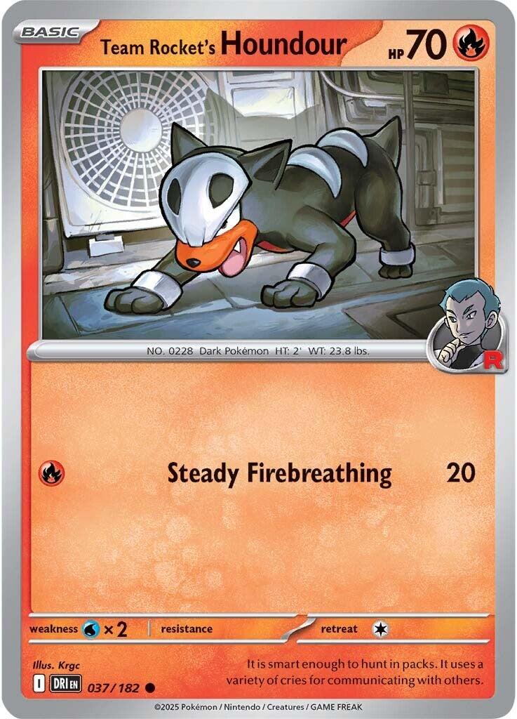 Team Rocket's Houndour (037/182) [Scarlet & Violet: Destined Rivals] | Card Merchant Takapuna