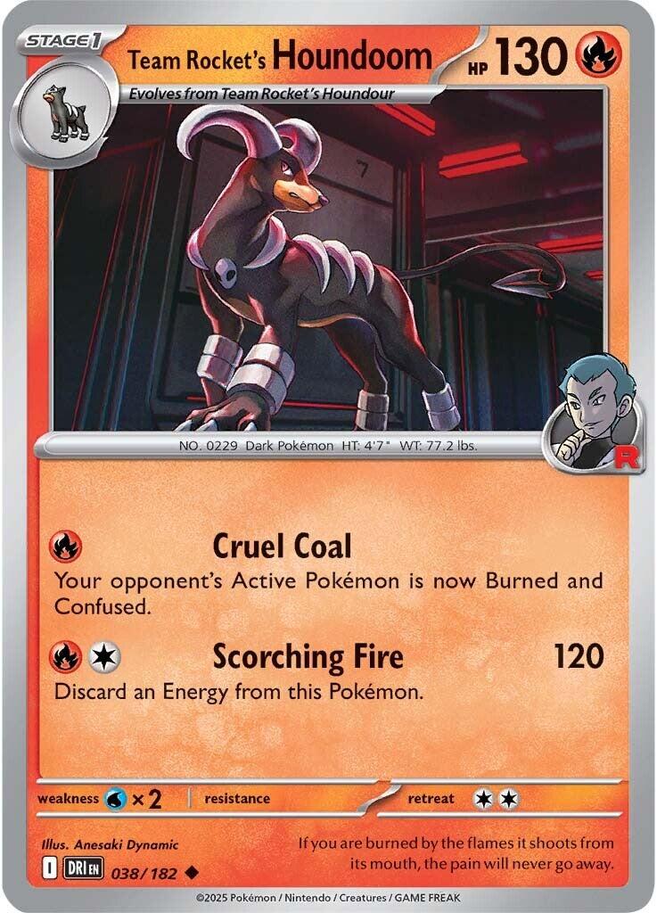 Team Rocket's Houndoom (038/182) [Scarlet & Violet: Destined Rivals] | Card Merchant Takapuna