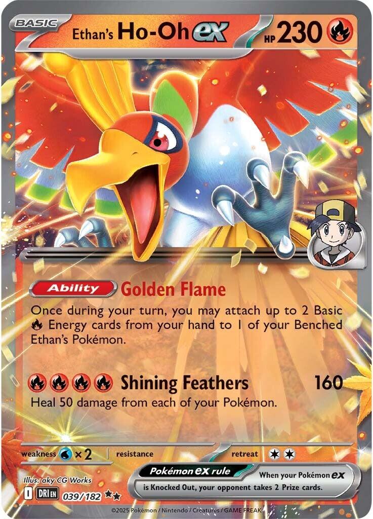 Ethan's Ho-Oh ex (039/182) [Scarlet & Violet: Destined Rivals] | Card Merchant Takapuna