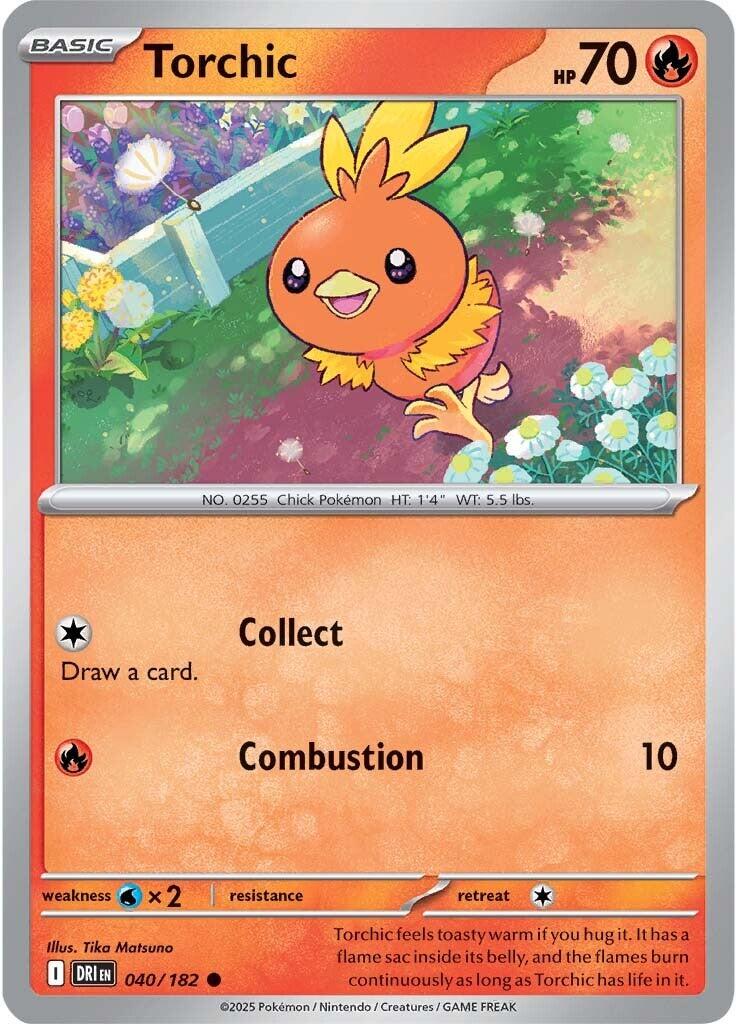 Torchic (040/182) [Scarlet & Violet: Destined Rivals] | Card Merchant Takapuna