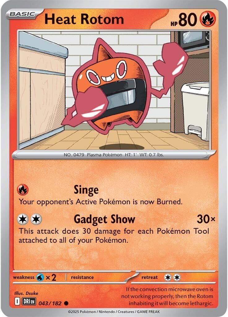 Heat Rotom (043/182) [Scarlet & Violet: Destined Rivals] | Card Merchant Takapuna
