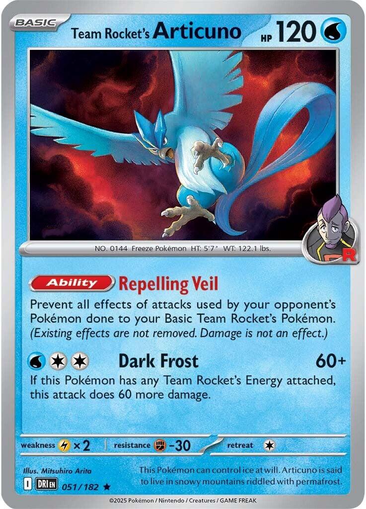 Team Rocket's Articuno (051/182) [Scarlet & Violet: Destined Rivals] | Card Merchant Takapuna