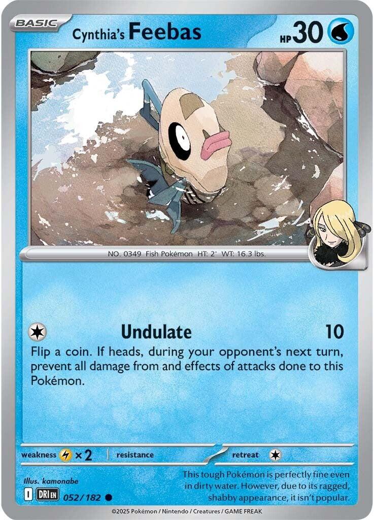 Cynthia's Feebas (052/182) [Scarlet & Violet: Destined Rivals] | Card Merchant Takapuna
