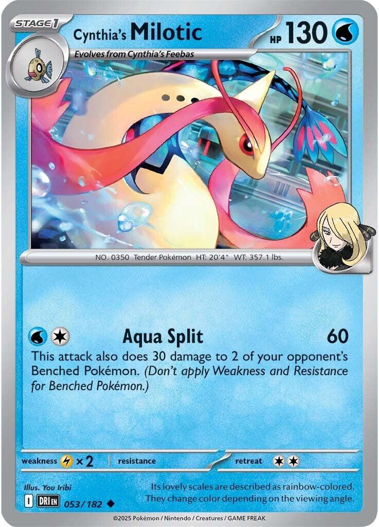 Cynthia's Milotic (053/182) [Scarlet & Violet: Destined Rivals] | Card Merchant Takapuna