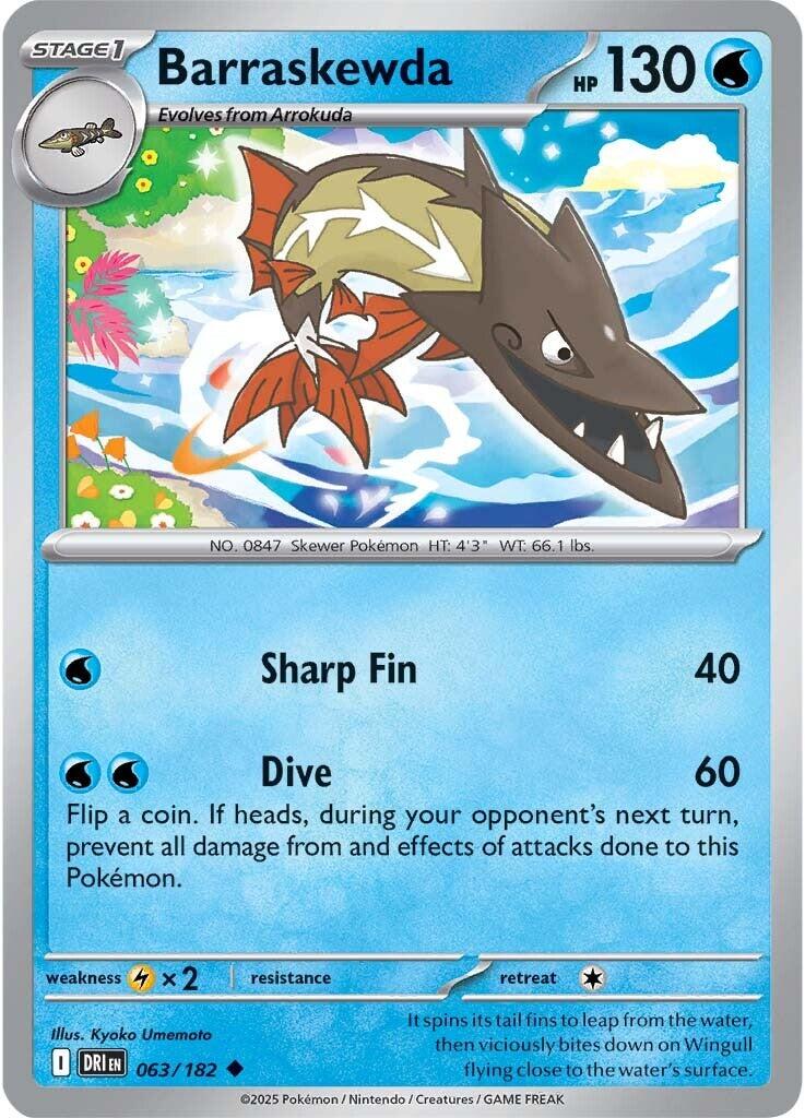 Barraskewda (063/182) [Scarlet & Violet: Destined Rivals] | Card Merchant Takapuna