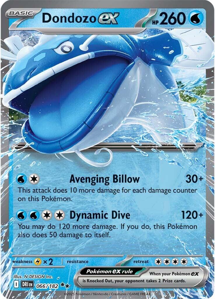 Dondozo ex (066/182) [Scarlet & Violet: Destined Rivals] | Card Merchant Takapuna