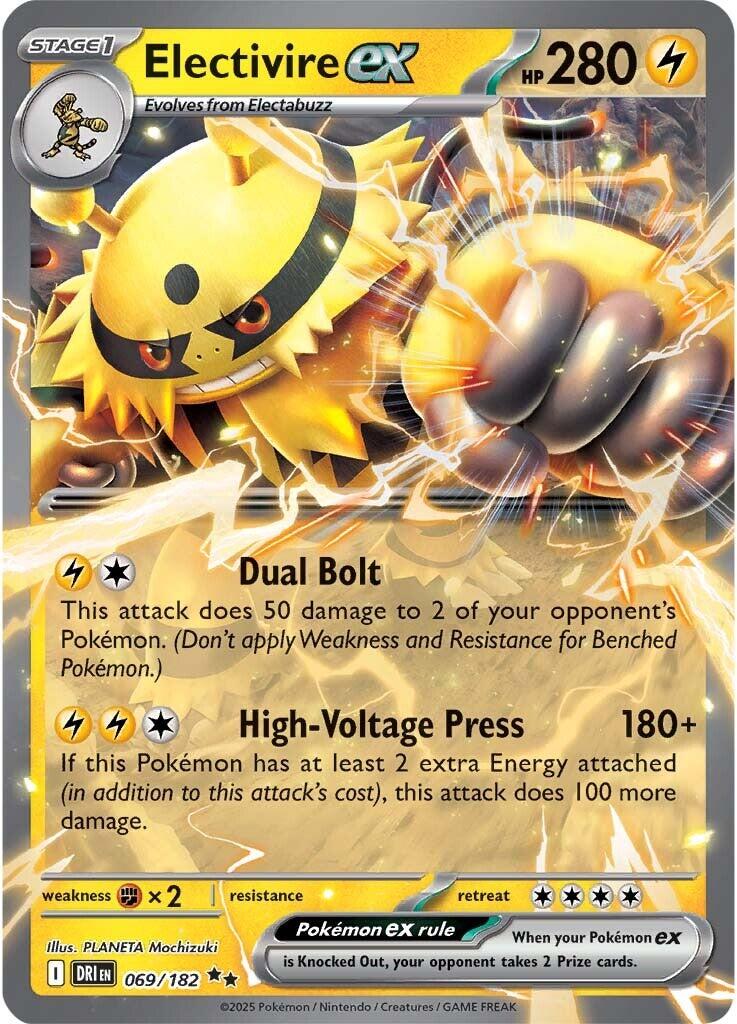 Electivire ex (069/182) [Scarlet & Violet: Destined Rivals] | Card Merchant Takapuna