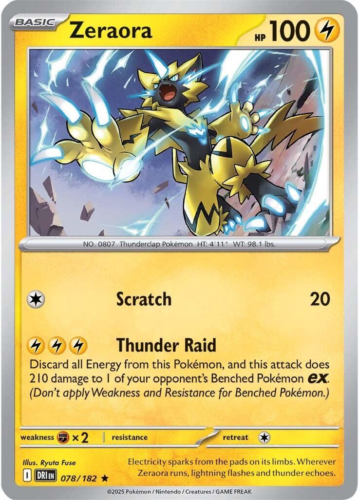 Zeraora (078/182) [Scarlet & Violet: Destined Rivals] | Card Merchant Takapuna
