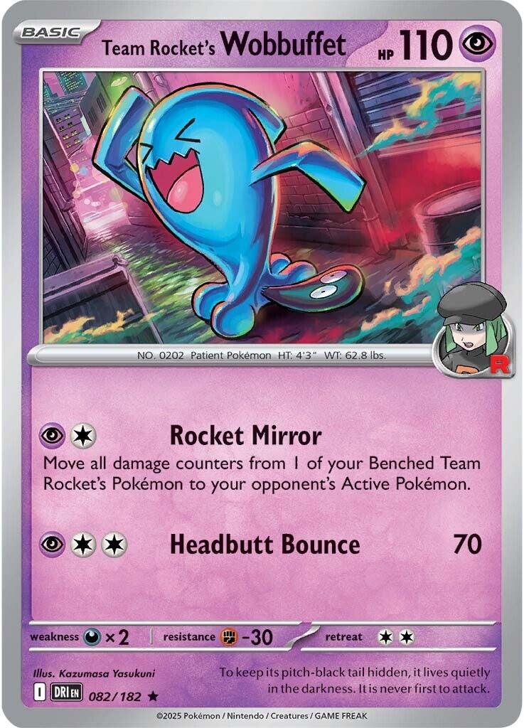 Team Rocket's Wobbuffet (082/182) [Scarlet & Violet: Destined Rivals] | Card Merchant Takapuna