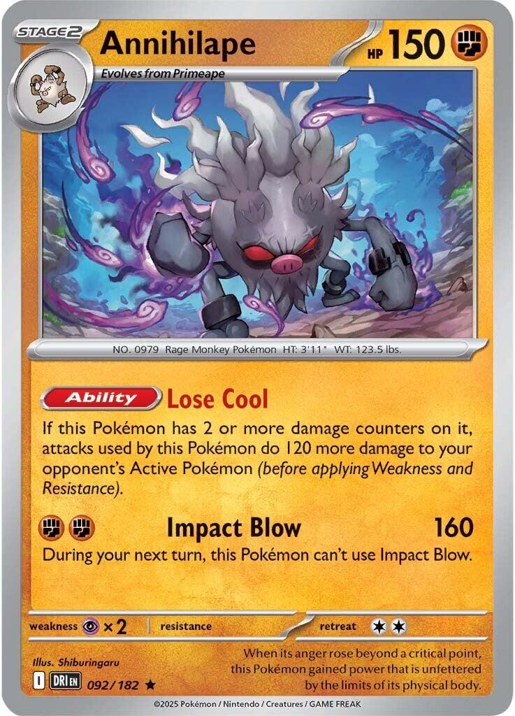 Annihilape (092/182) [Scarlet & Violet: Destined Rivals] | Card Merchant Takapuna