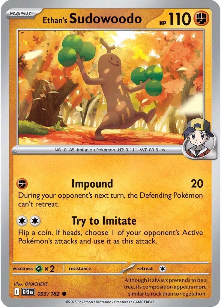 Ethan's Sudowoodo (093/182) [Scarlet & Violet: Destined Rivals] | Card Merchant Takapuna