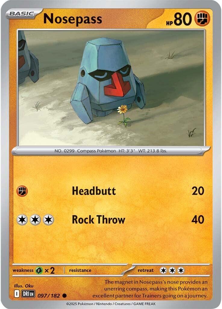 Nosepass (097/182) [Scarlet & Violet: Destined Rivals] | Card Merchant Takapuna