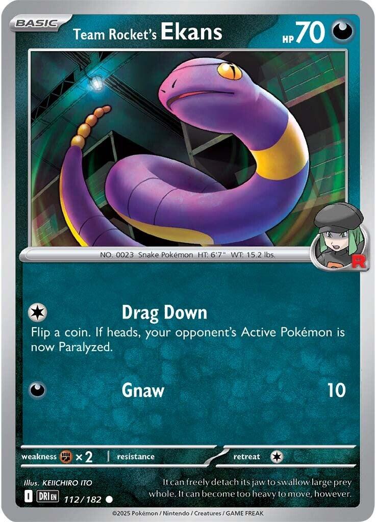 Team Rocket's Ekans (112/182) [Scarlet & Violet: Destined Rivals] | Card Merchant Takapuna