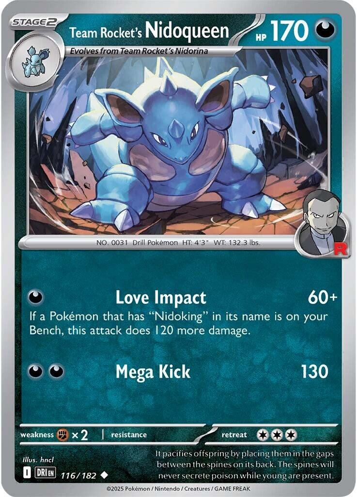 Team Rocket's Nidoqueen (116/182) [Scarlet & Violet: Destined Rivals] | Card Merchant Takapuna