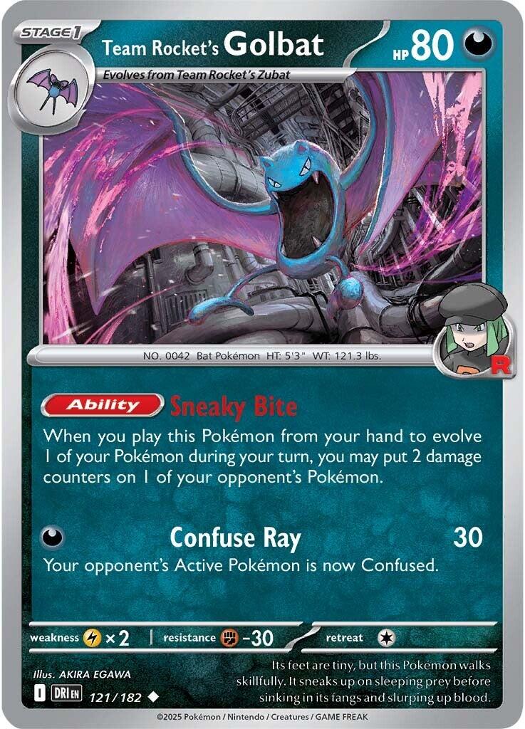 Team Rocket's Golbat (121/182) [Scarlet & Violet: Destined Rivals] | Card Merchant Takapuna