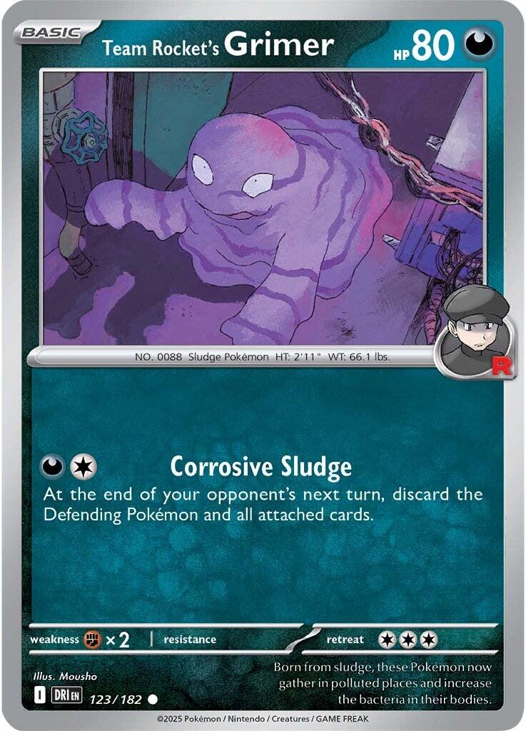 Team Rocket's Grimer (123/182) [Scarlet & Violet: Destined Rivals] | Card Merchant Takapuna