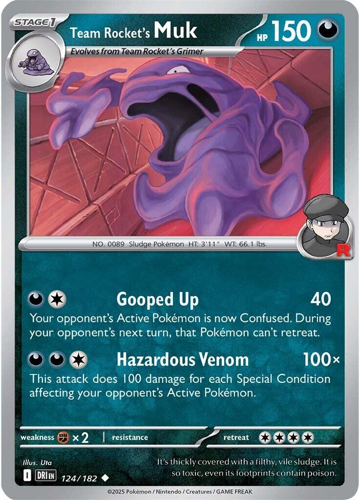Team Rocket's Muk (124/182) [Scarlet & Violet: Destined Rivals] | Card Merchant Takapuna