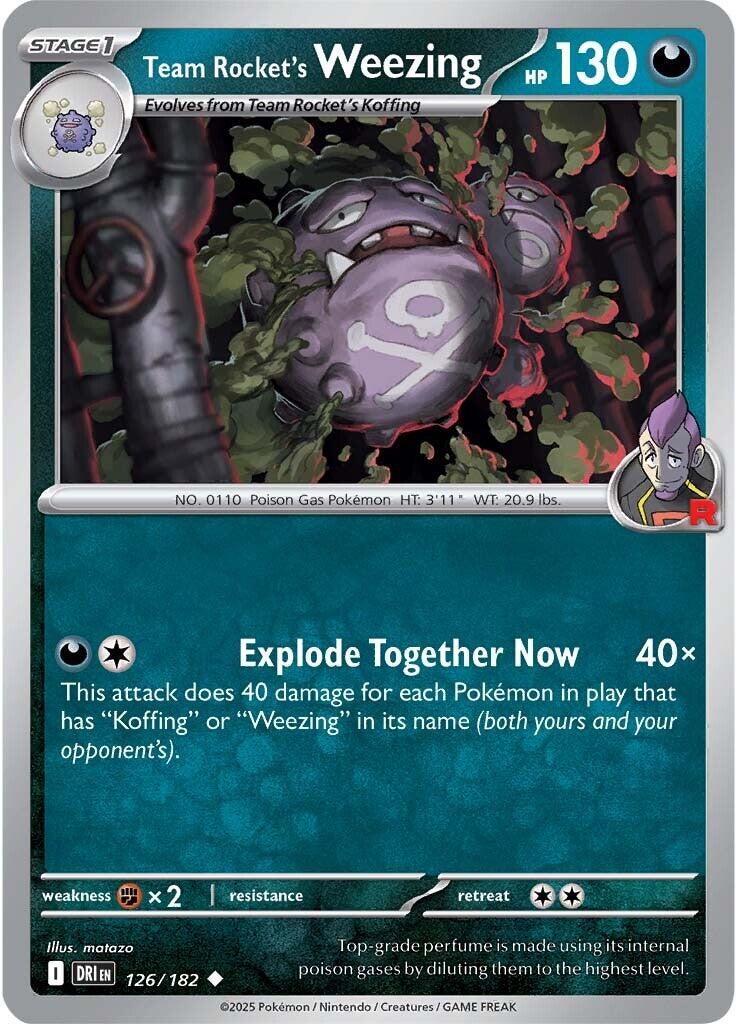 Team Rocket's Weezing (126/182) [Scarlet & Violet: Destined Rivals] | Card Merchant Takapuna