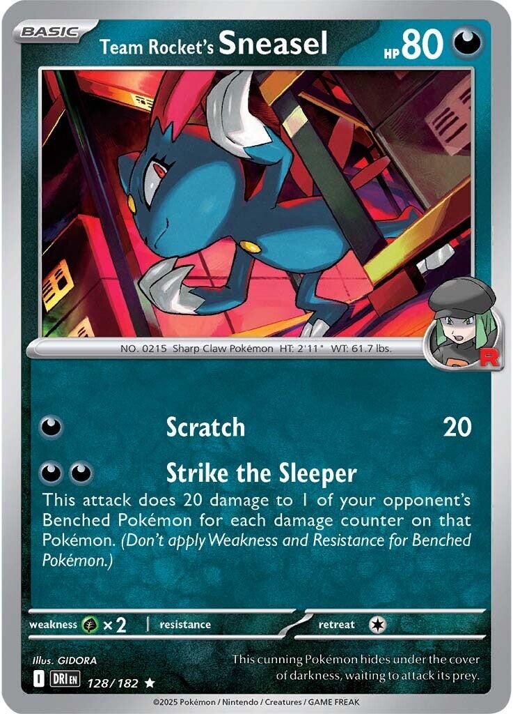 Team Rocket's Sneasel (128/182) [Scarlet & Violet: Destined Rivals] | Card Merchant Takapuna