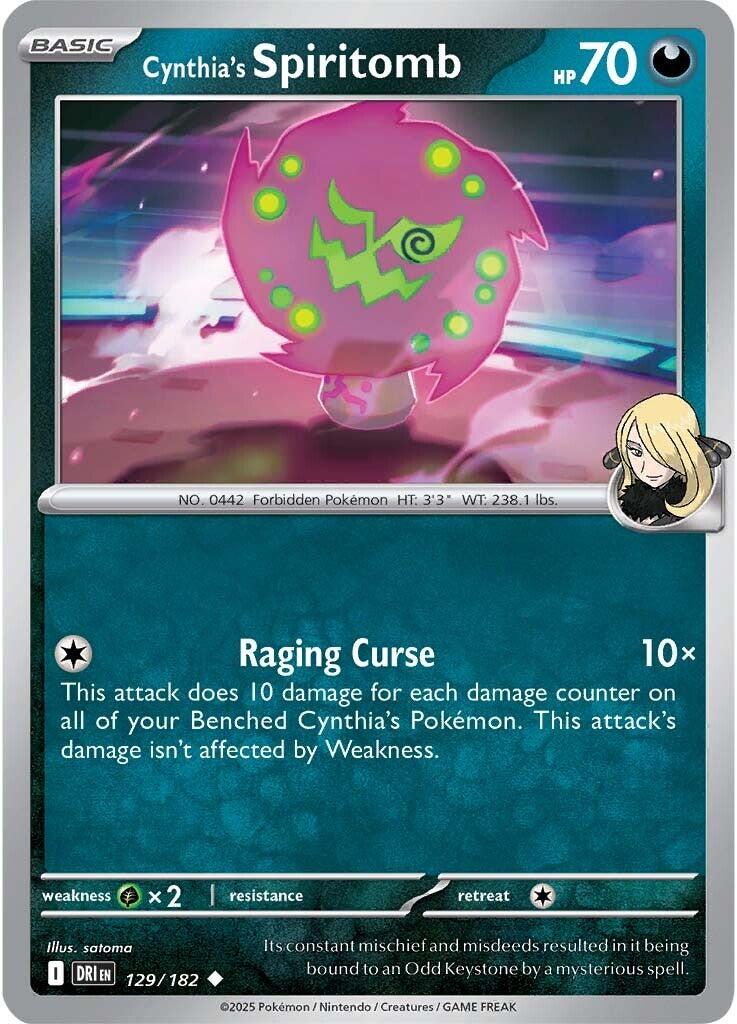 Cynthia's Spiritomb (129/182) [Scarlet & Violet: Destined Rivals] | Card Merchant Takapuna