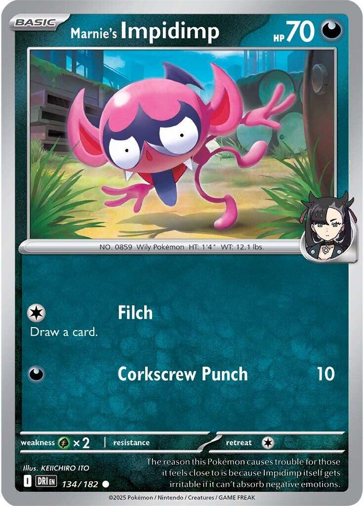 Marnie's Impidimp (134/182) [Scarlet & Violet: Destined Rivals] | Card Merchant Takapuna