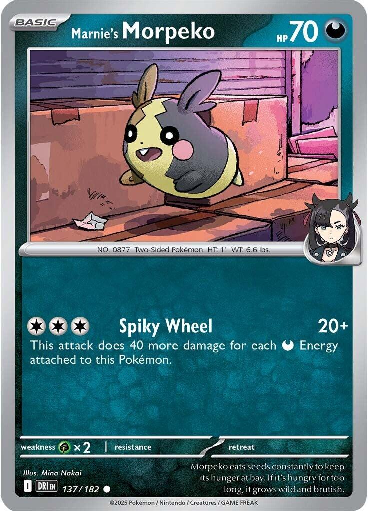 Marnie's Morpeko (137/182) [Scarlet & Violet: Destined Rivals] | Card Merchant Takapuna