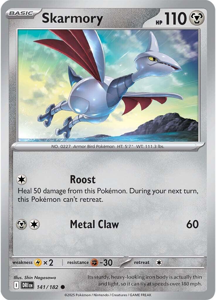 Skarmory (141/182) [Scarlet & Violet: Destined Rivals] | Card Merchant Takapuna