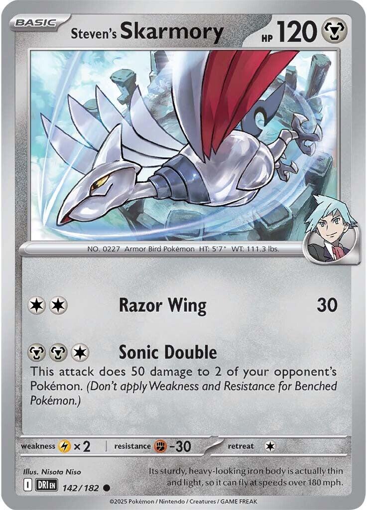 Steven's Skarmory (142/182) [Scarlet & Violet: Destined Rivals] | Card Merchant Takapuna