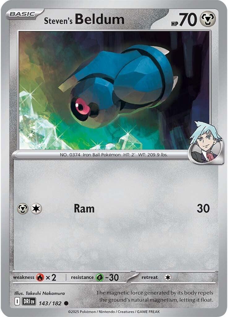 Steven's Beldum (143/182) [Scarlet & Violet: Destined Rivals] | Card Merchant Takapuna