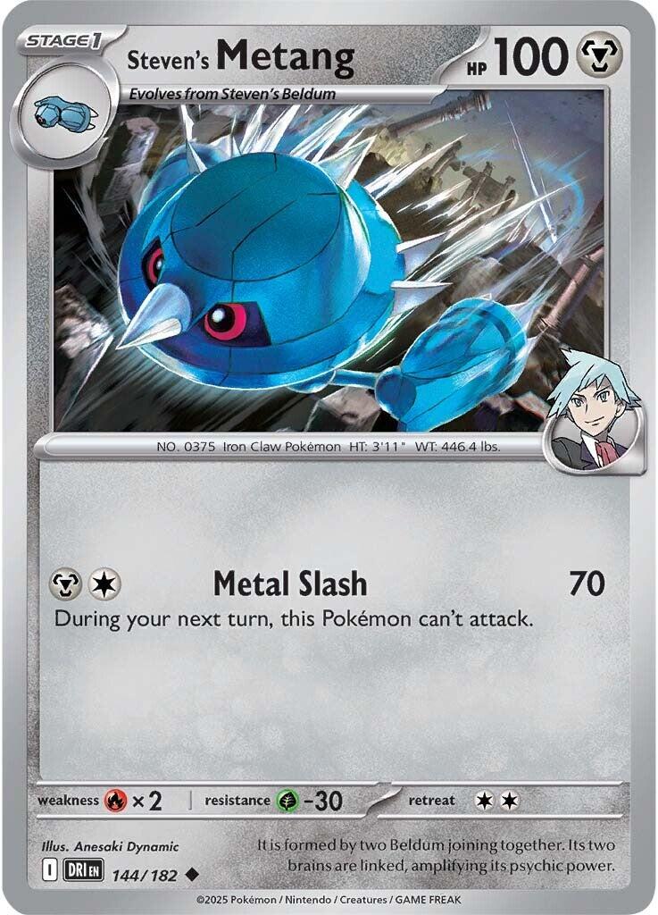 Steven's Metang (144/182) [Scarlet & Violet: Destined Rivals] | Card Merchant Takapuna
