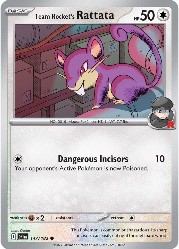 Team Rocket's Rattata (147/182) [Scarlet & Violet: Destined Rivals] | Card Merchant Takapuna