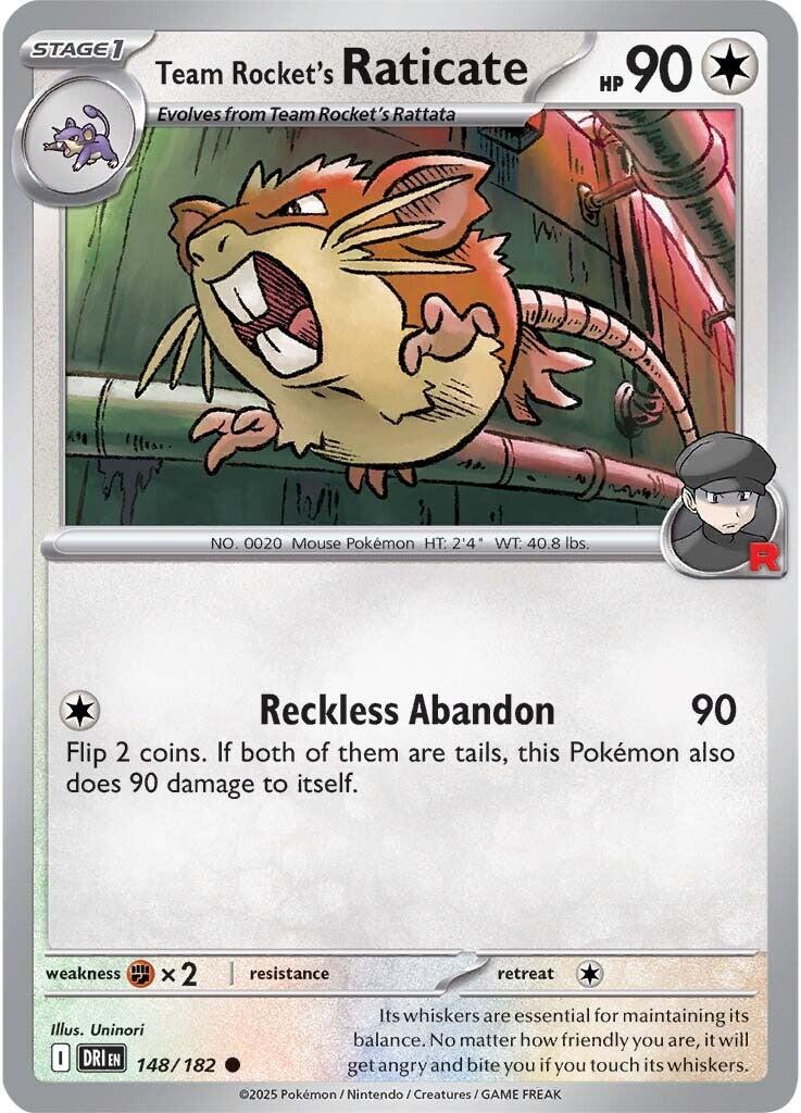 Team Rocket's Raticate (148/182) [Scarlet & Violet: Destined Rivals] | Card Merchant Takapuna