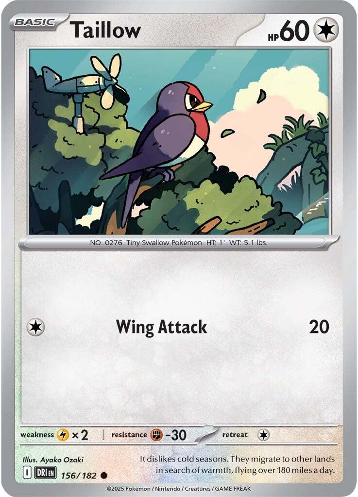 Taillow (156/182) [Scarlet & Violet: Destined Rivals] | Card Merchant Takapuna