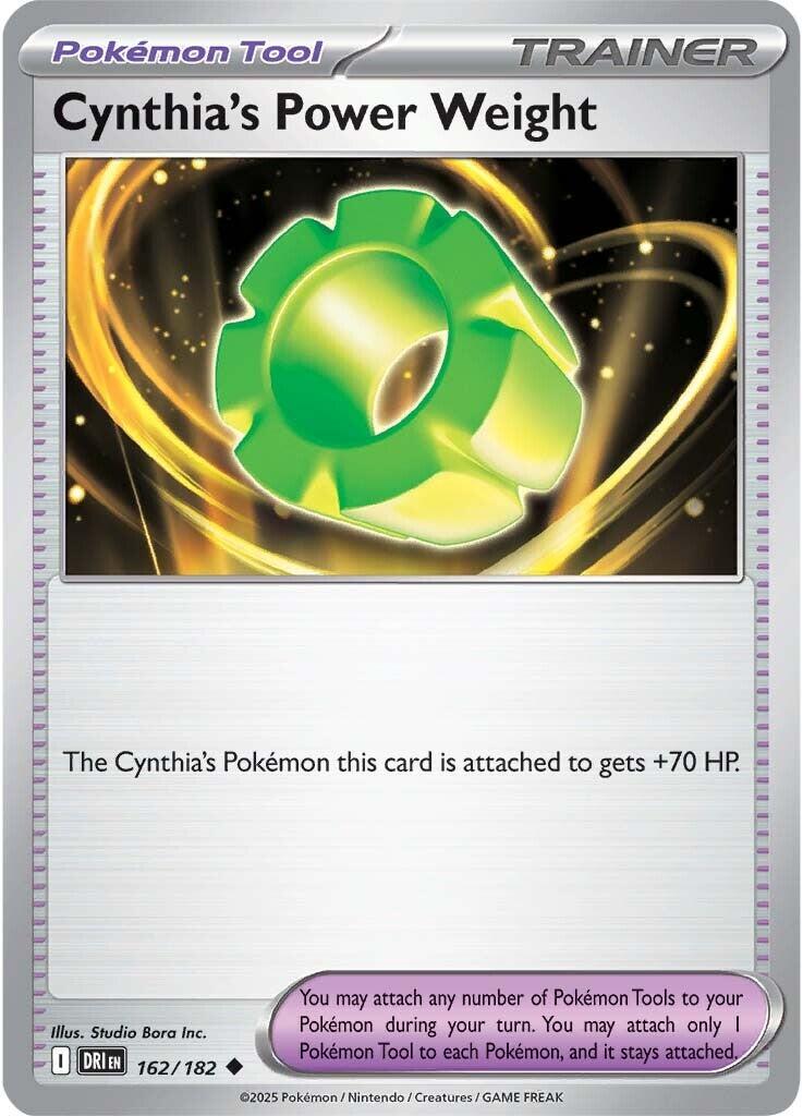Cynthia's Power Weight (162/182) [Scarlet & Violet: Destined Rivals] | Card Merchant Takapuna