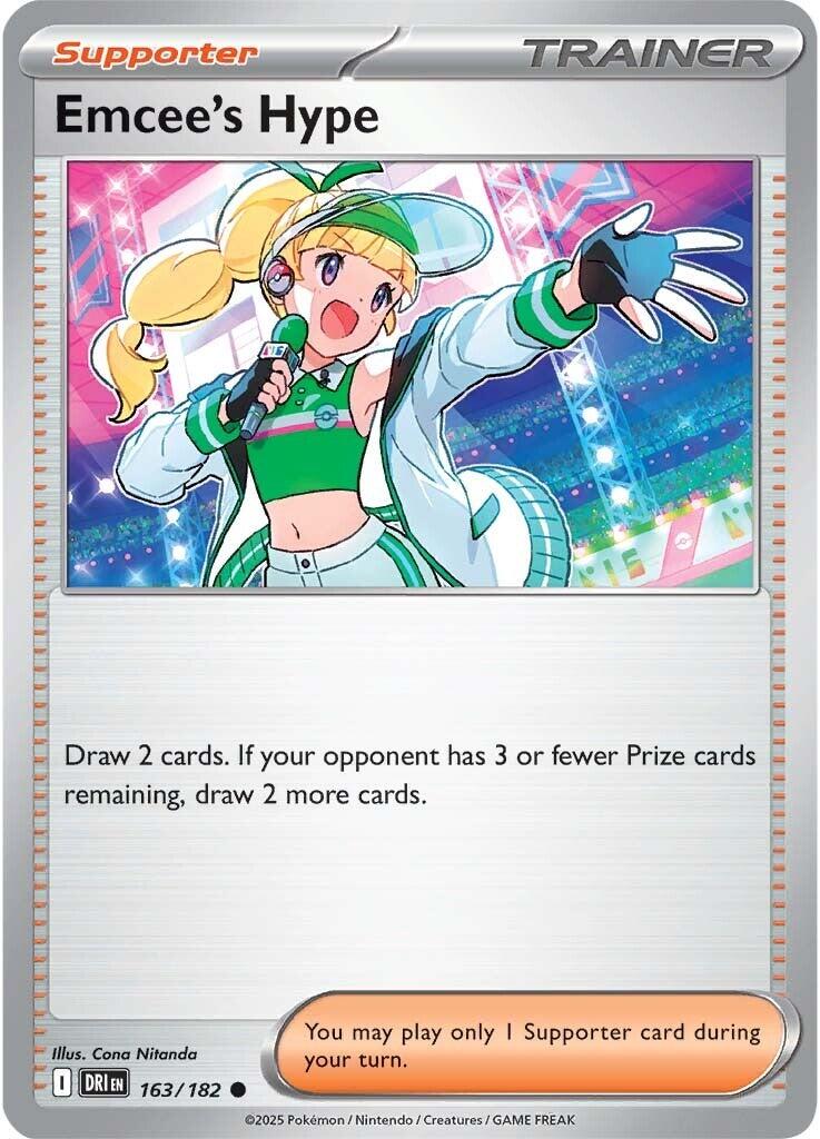 Emcee's Hype (163/182) [Scarlet & Violet: Destined Rivals] | Card Merchant Takapuna