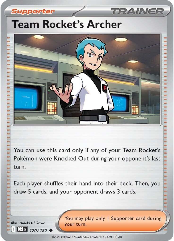 Team Rocket's Archer (170/182) [Scarlet & Violet: Destined Rivals] | Card Merchant Takapuna