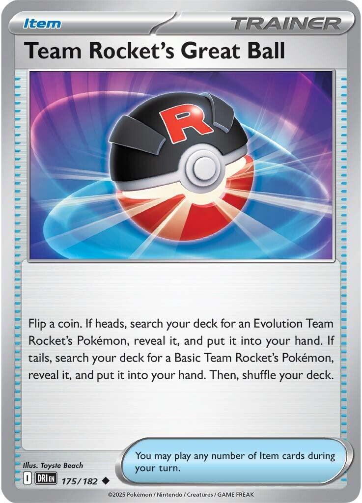 Team Rocket's Great Ball (175/182) [Scarlet & Violet: Destined Rivals] | Card Merchant Takapuna
