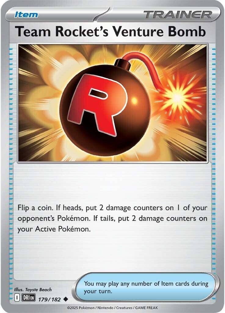 Team Rocket's Venture Bomb (179/182) [Scarlet & Violet: Destined Rivals] | Card Merchant Takapuna
