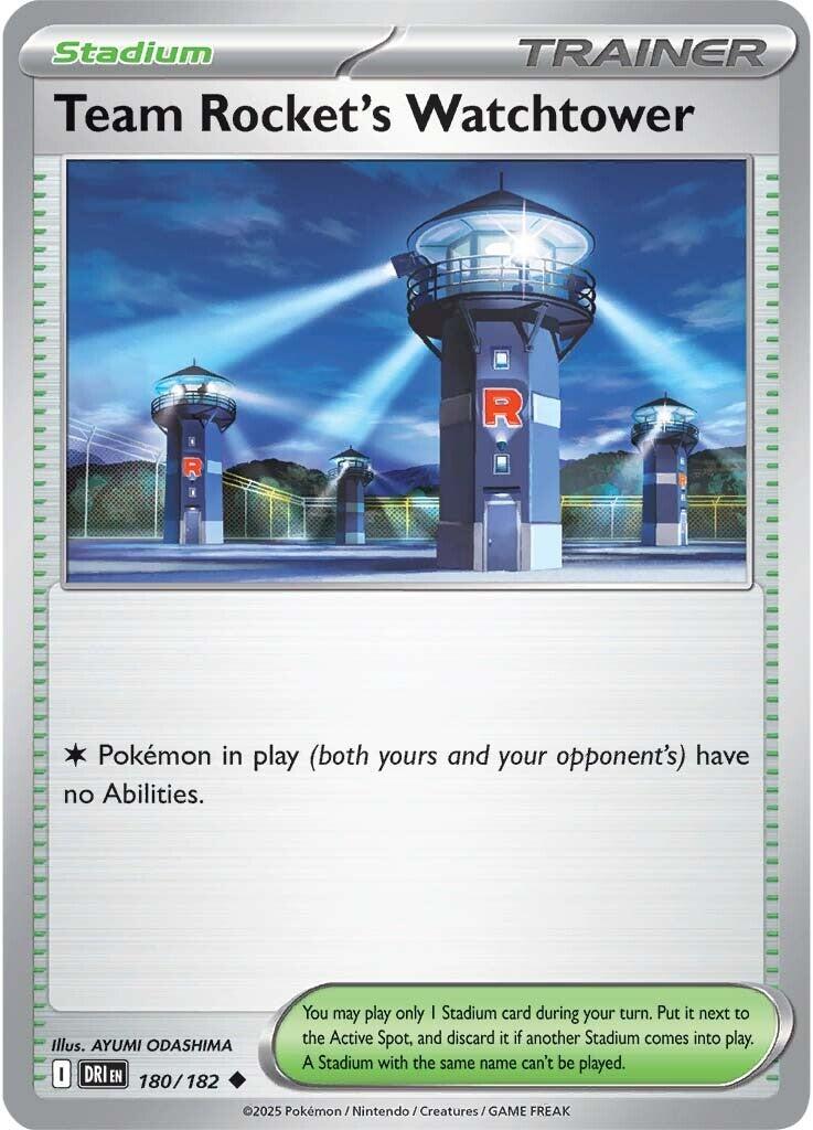 Team Rocket's Watchtower (180/182) [Scarlet & Violet: Destined Rivals] | Card Merchant Takapuna