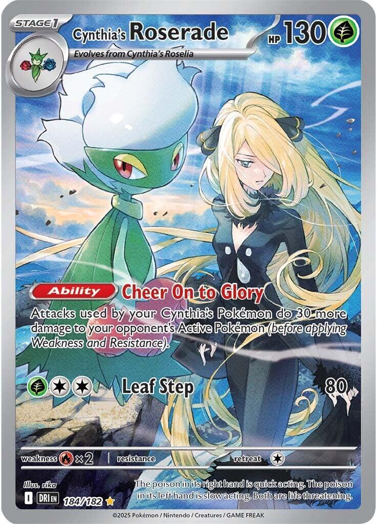 Cynthia's Roserade (184/182) [Scarlet & Violet: Destined Rivals] | Card Merchant Takapuna